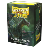 Dragon Shield: Standard 100ct Sleeves - Forest Green (Matte)