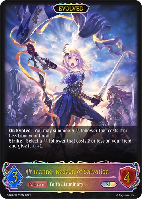 Jeanne, Beacon of Salvation (Evolved) (SL) (BP09-SL23EN) [Duet of Dawn and Dusk]