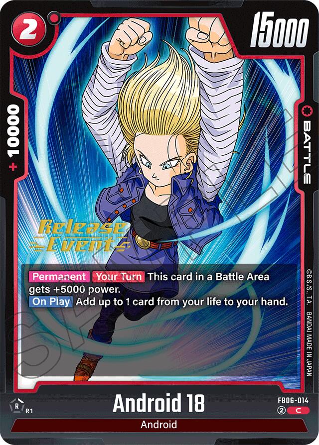 Android 18 (FB06-014) [Rivals Clash Release Event Cards]