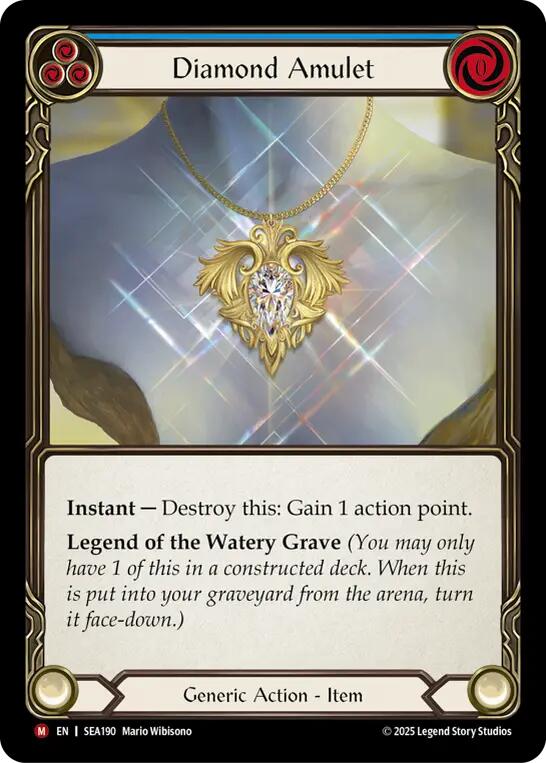 Diamond Amulet (Rainbow Foil) [SEA190] (High Seas)  Rainbow Foil