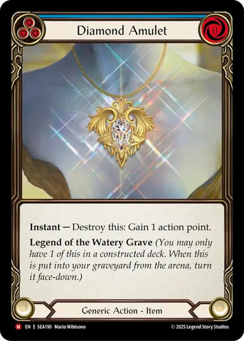 Diamond Amulet (Rainbow Foil) [SEA190] (High Seas)  Rainbow Foil