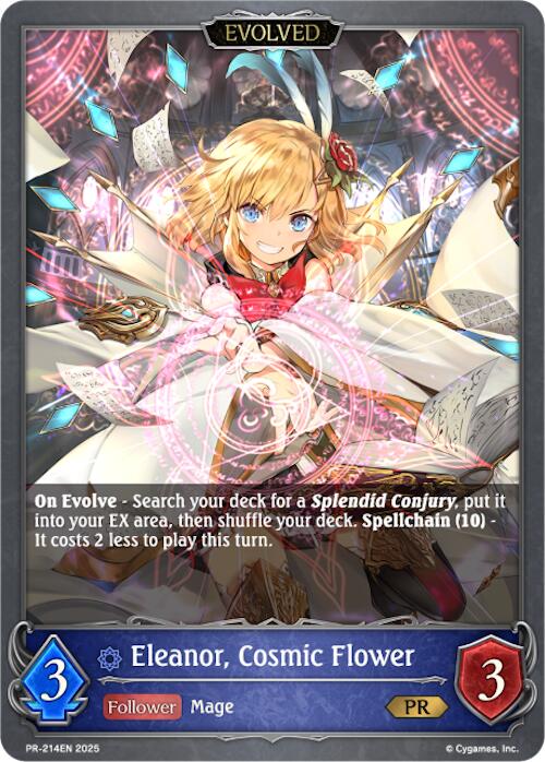 Eleanor, Cosmic Flower (Evolved) (PR-214EN) [Promotional Cards]