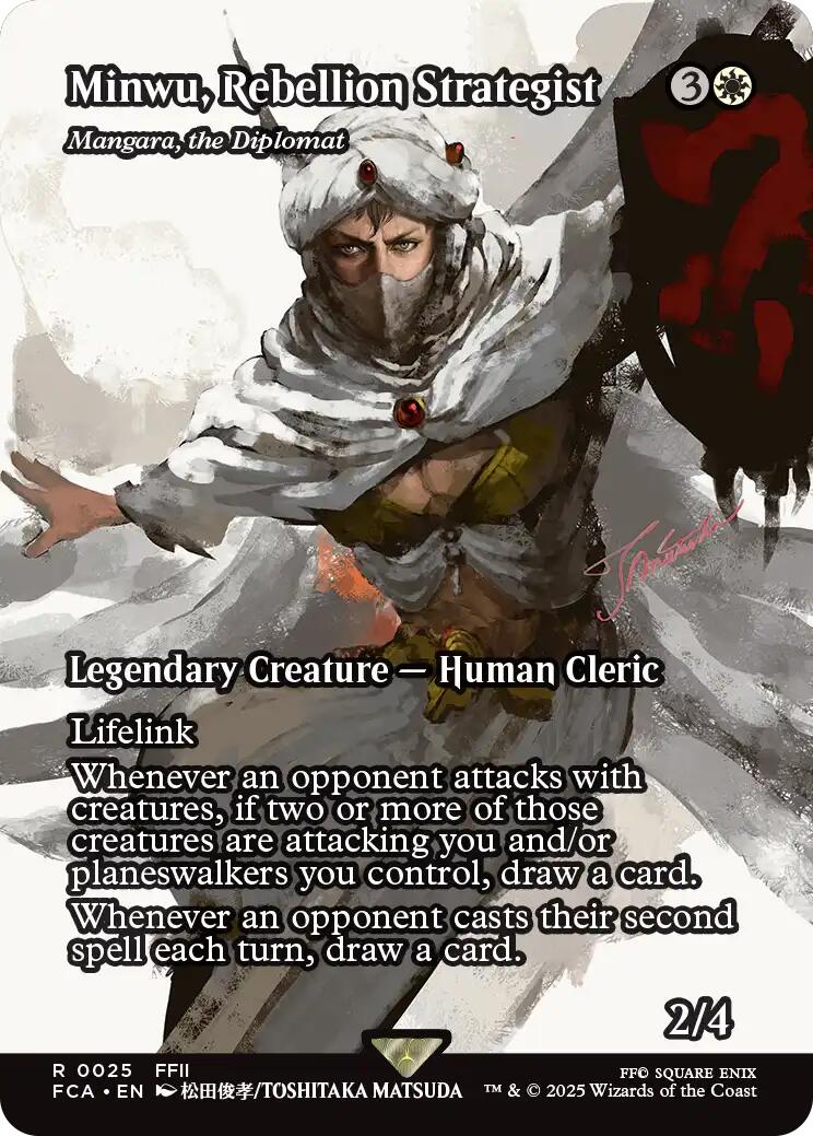 Minwu, Rebellion Strategist - Mangara, the Diplomat (Showcase) [FINAL FANTASY : Through the Ages]