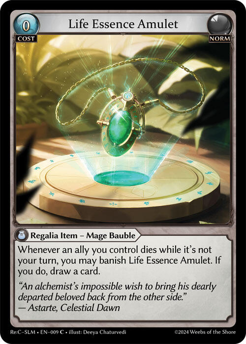 Life Essence Amulet (009) [Silvie Re:Collection, Slime Sovereign Lite]