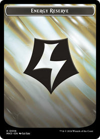 Angel // Energy Reverse Double-Sided Token [Modern Horizons 3 Tokens]