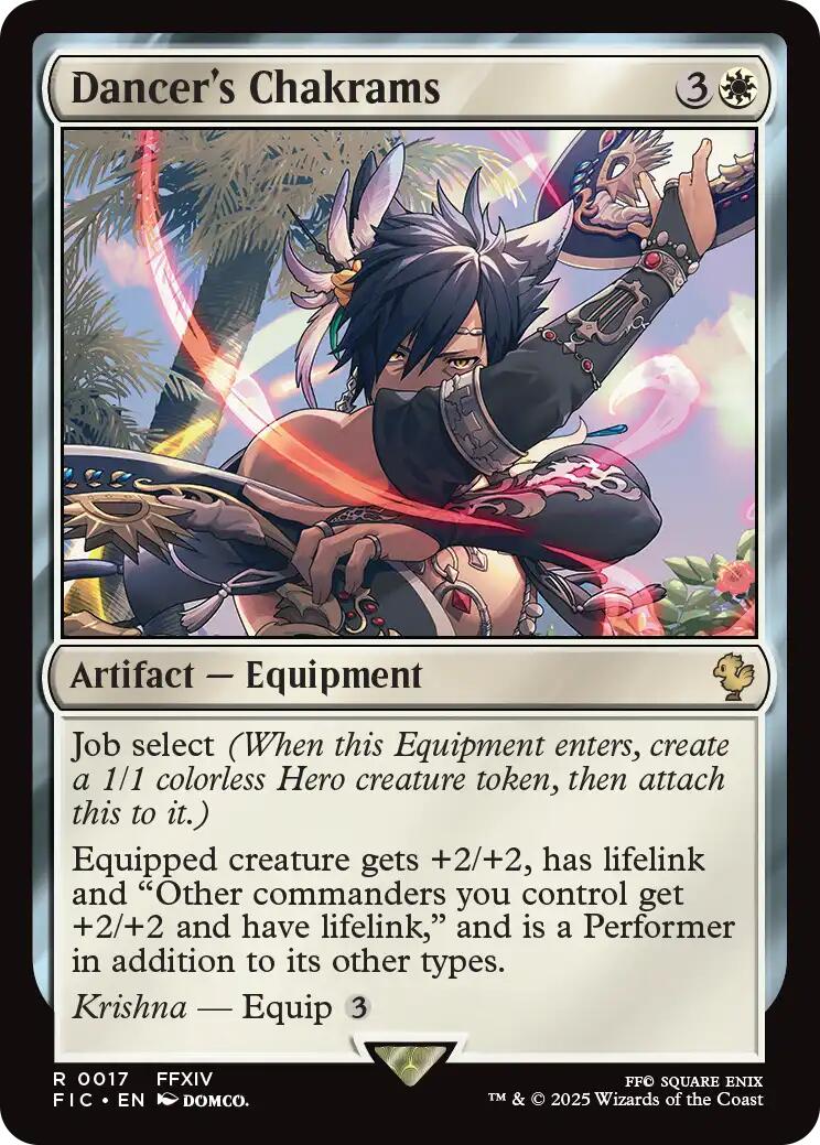 Dancer's Chakrams (Surge Foil) [FINAL FANTASY Commander]
