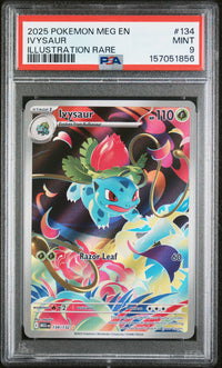 Ivysaur #134 2025 Pokemon Meg En-Mega Evolution PSA 9 Illustration Rare