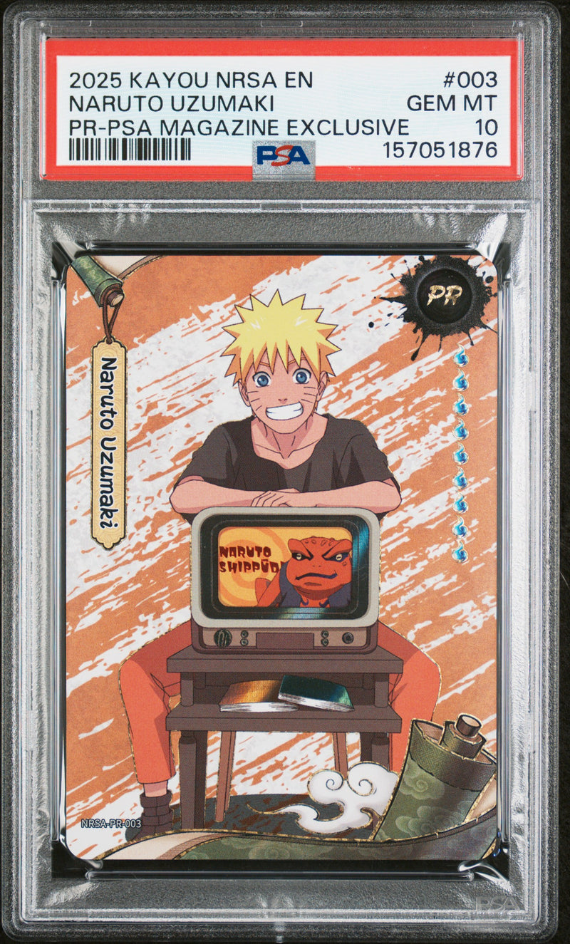 Naruto Uzumaki #003 2025 Kayou Naruto PSA 10 Pr-Psa Magazine Exclusive b