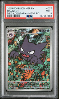 Haunter #027 2025 Pokemon Mep En-Me Black Star Promo PSA 9 Mega Gengar Ex
