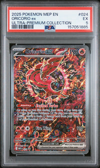 Oricorio Ex #024 2025 Pokemon Mep En-Me Black Star Promo PSA 5