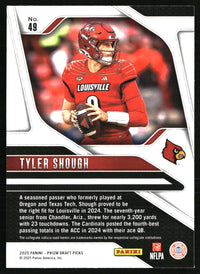 Tyler Shough #49 2025 Panini Prizm Draft Picks