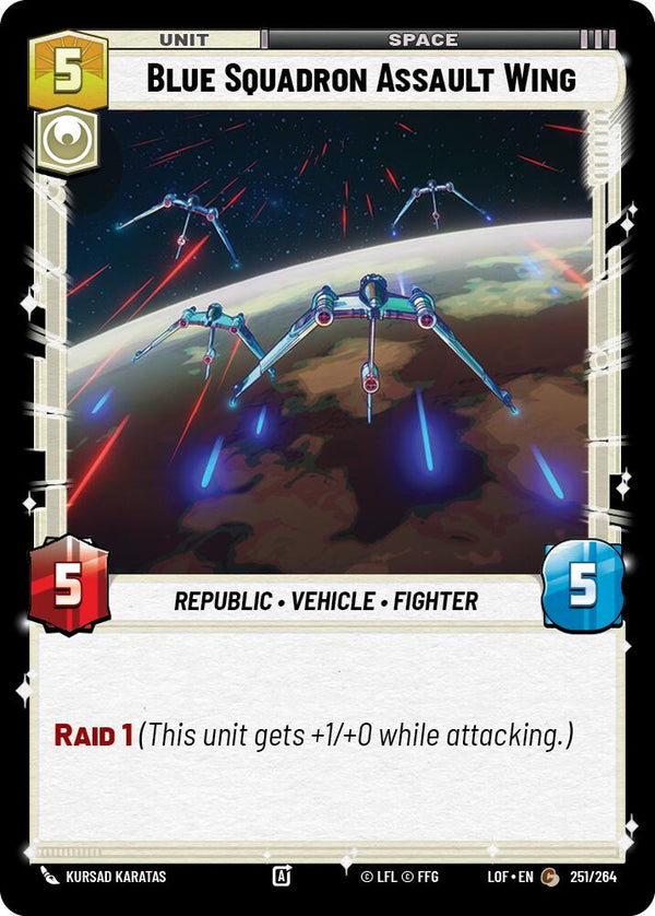 Blue Squadron Assault Wing (251/264) (251/264) [Legends of the Force]