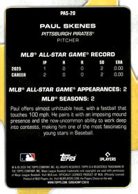Paul Skenes #PAS-20 2026 Topps Perennial All Stars