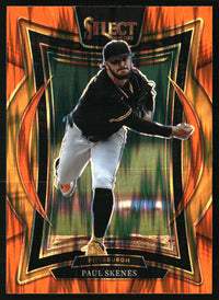 Paul Skenes #28 2025 Panini Select Orange Flash Prizms