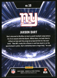 Jaxson Dart #10 2025 Panini Rookies & Stars Stellar Rookies Silver