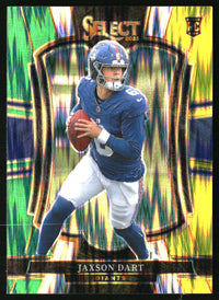 Jaxson Dart #193 2025 Panini Select Green and Yellow Prizm Shock
