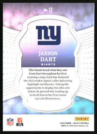 Jaxson Dart #17 2025 Panini Select Select Certified Rookies