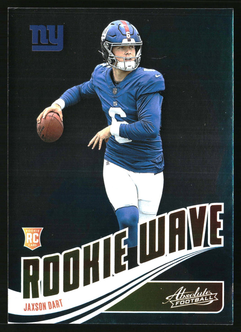Jaxson Dart #RW-JDT 2025 Panini Absolute Rookie Wave