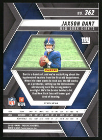 Jaxson Dart #362 2025 Panini Mosaic Mosaic Reactive Blue