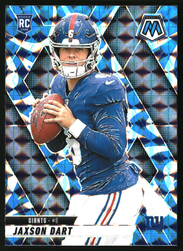 Jaxson Dart #362 2025 Panini Mosaic Mosaic Reactive Blue
