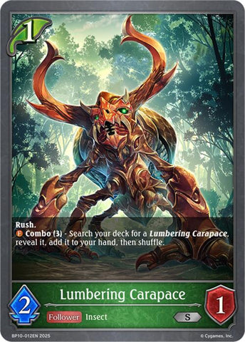 Lumbering Carapace (BP10-012EN) [Gods of the Arcana]