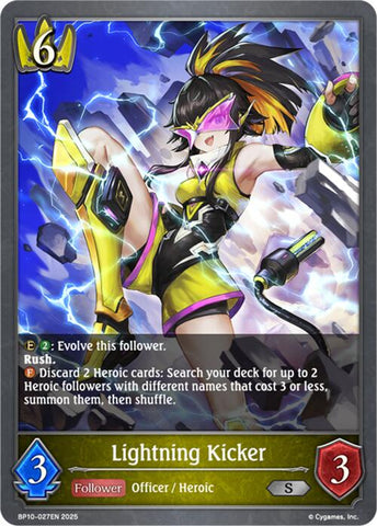 Lightning Kicker (BP10-027EN) [Gods of the Arcana]