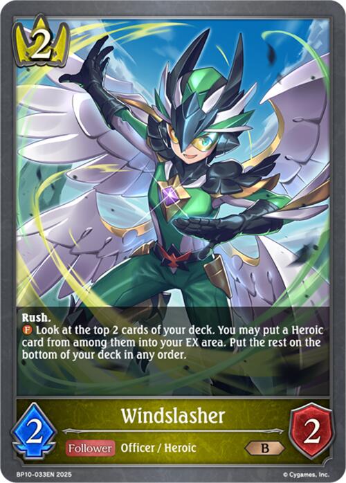 Windslasher (BP10-033EN) [Gods of the Arcana]