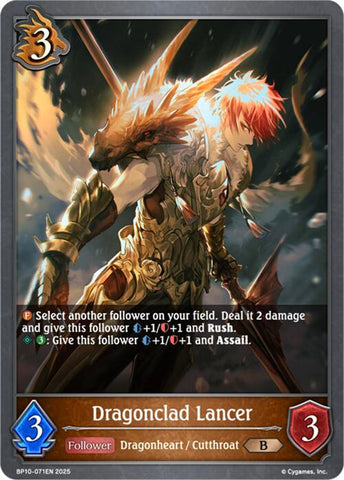 Dragonclad Lancer (BP10-071EN) [Gods of the Arcana]