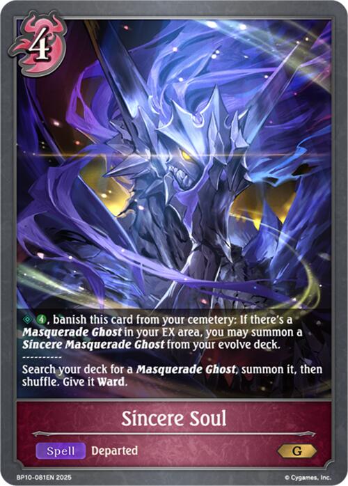 Sincere Soul (BP10-081EN) [Gods of the Arcana]