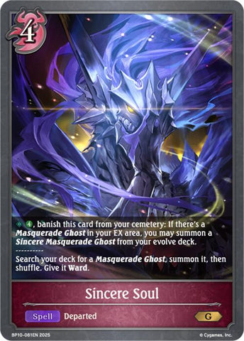 Sincere Soul (BP10-081EN) [Gods of the Arcana]
