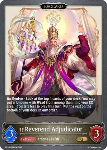 Reverend Adjudicator (Evolved) (BP10-096EN) [Gods of the Arcana]