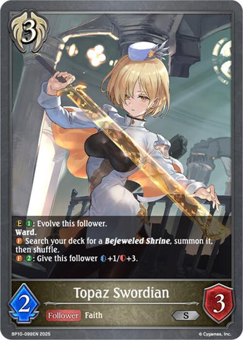 Topaz Swordian (BP10-099EN) [Gods of the Arcana]
