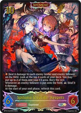 Spinaria & Lucille, Keepers (SL) (BP10-SL04EN) [Gods of the Arcana]