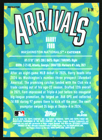 Harry Ford #A-14 2026 Finest Arrivals Refractor