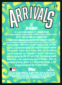 JJ Wetherholt #A-27 2026 Finest Arrivals