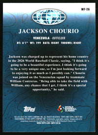 Jackson Chourio #WF-26 2026 Finest World's Finest