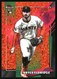 Bryce Eldridge #211 2026 Finest Orange Mini-Diamond Refractors /25