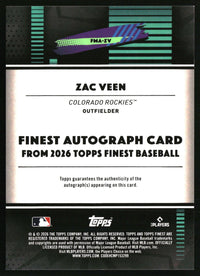 Zac Veen #FMA-ZV 2026 Finest Finest Mega Autographs