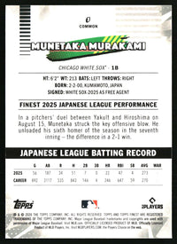 Munetaka Murakami #5 2026 Finest Mini-Diamond Refractors
