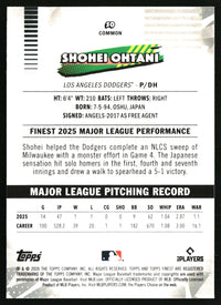 Shohei Ohtani #50 2026 Finest Mini-Diamond Refractors