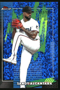 Sandy Alcantara #81 2026 Finest Blue Mini-Diamond Refractors /150