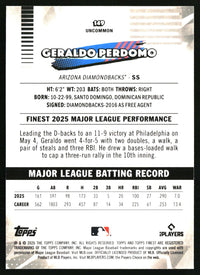 Geraldo Perdomo #149 2026 Finest Blue Mini-Diamond Refractors /150