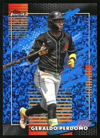 Geraldo Perdomo #149 2026 Finest Blue Mini-Diamond Refractors /150