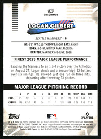 Logan Gilbert #165 2026 Finest Pink Mini-Diamond Refractors /250