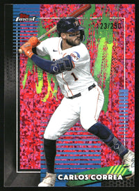 Carlos Correa #42 2026 Finest Pink Mini-Diamond Refractors /250