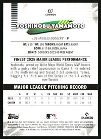 Yoshinobu Yamamoto #26 2026 Finest Mini-Diamond Refractors