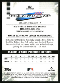 Yoshinobu Yamamoto #120 2026 Finest