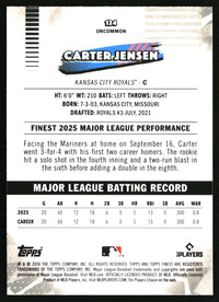 Carter Jensen #124 2026 Finest