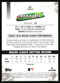 Nick Kurtz #88 2026 Finest Refractors