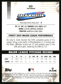 Zack Wheeler #160 2026 Finest